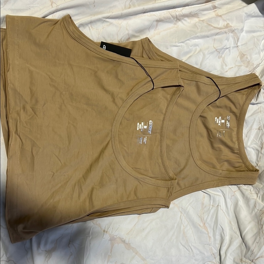 Coyote Tan Sleeveless Tops